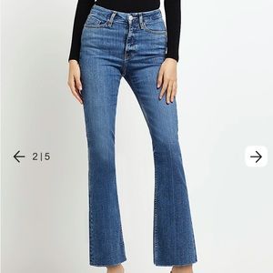 River Island dark wash bootcut jeans